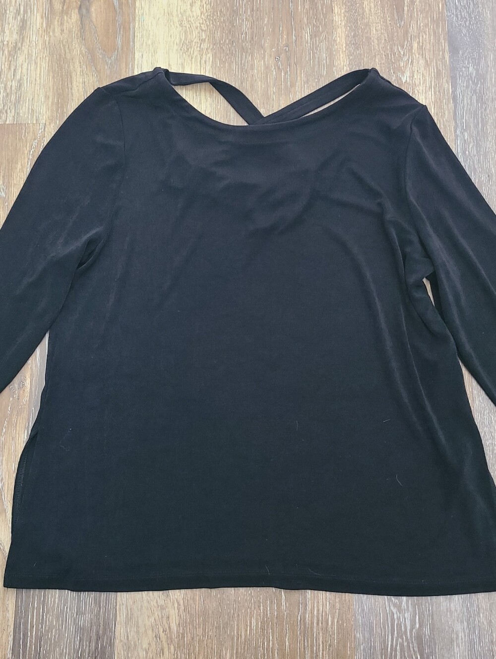 Chicos Stretchy 3/4 Sleeve Top Size Large